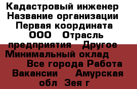 Кадастровый инженер › Название организации ­ Первая координата, ООО › Отрасль предприятия ­ Другое › Минимальный оклад ­ 20 000 - Все города Работа » Вакансии   . Амурская обл.,Зея г.